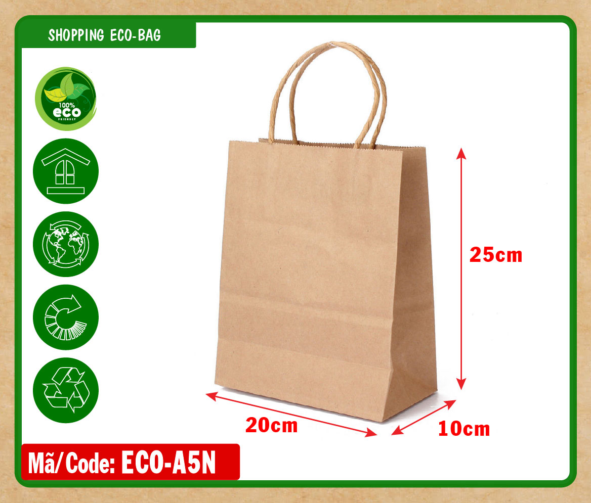 Túi giấy kraft takeaway